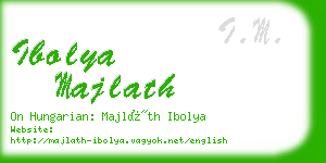 ibolya majlath business card
